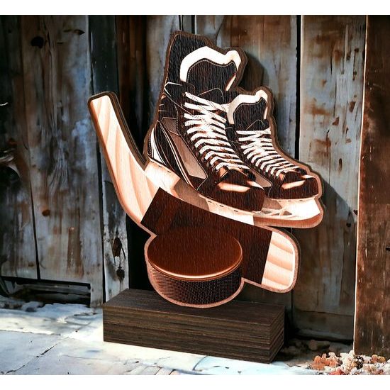 Sierra Classic Ice Hockey Real Wood Trophy