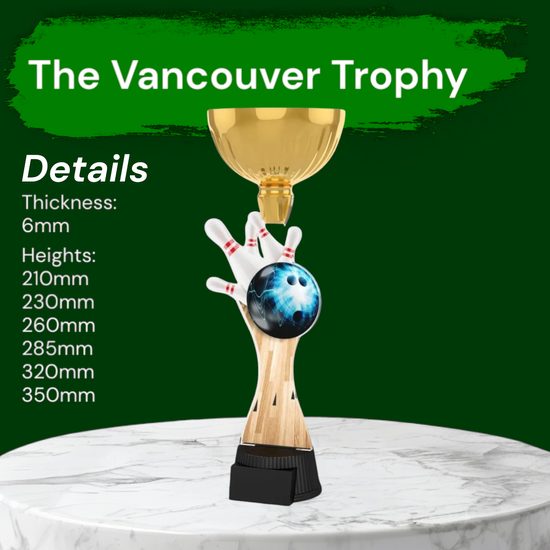 Vancouver Tenpin Bowling Gold Cup Trophy