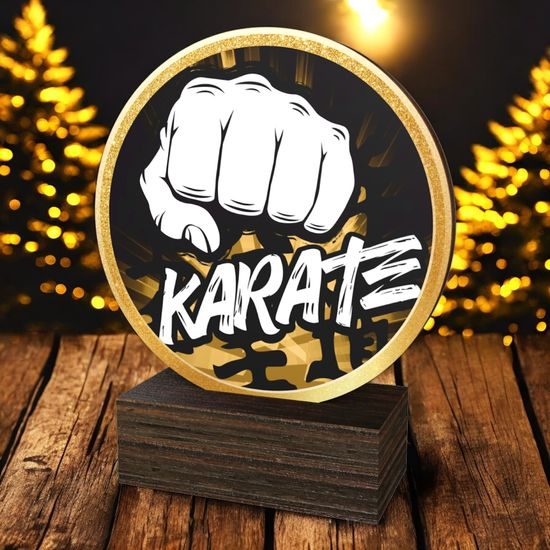 Holt Classic Karate Real Wood Trophy