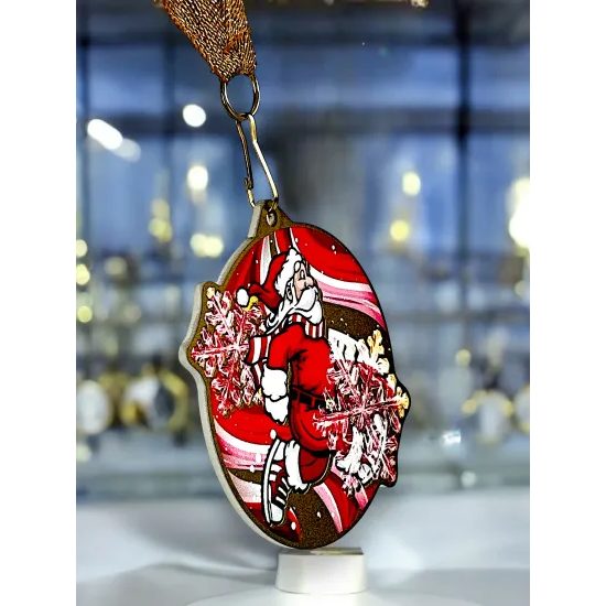 Aurum Stainless Steel Santa Run Medal