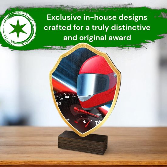 Arden Motor Racing Real Wood Shield Trophy