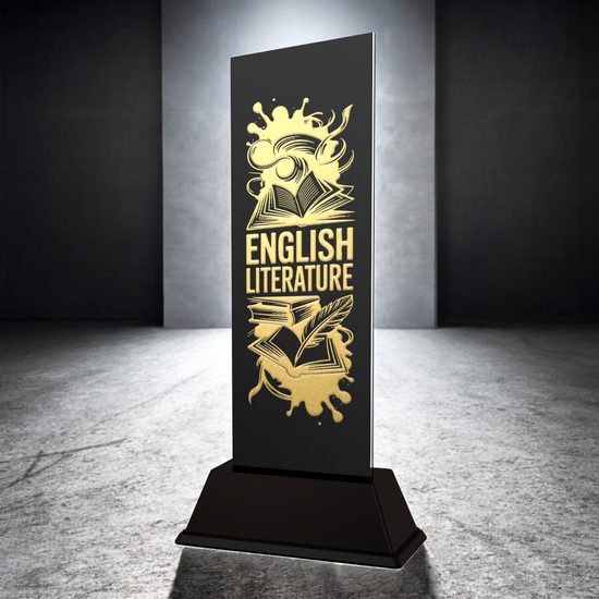 Shadowline School English Literature Trophy – Stainless Steel Award