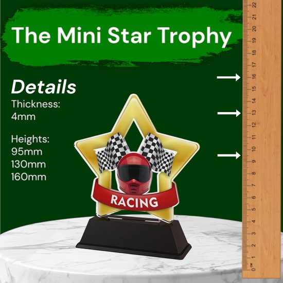 Mini Star Motor Racing Trophy