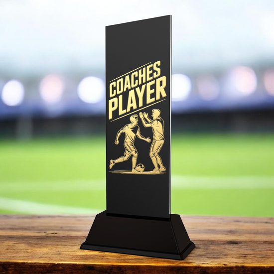 Shadowline Football Coach's Player Trophy – Stainless Steel Award