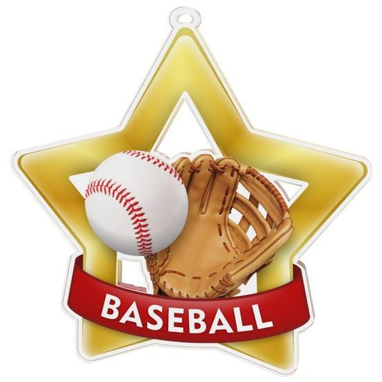 Baseball Mini Star Gold Medal