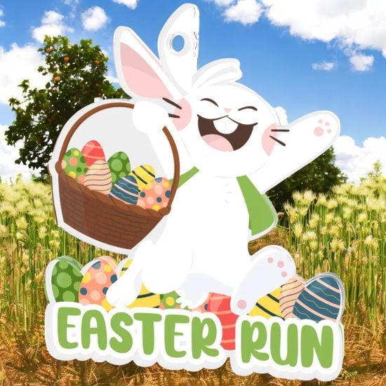 Easter Run Happy Bunny Medal