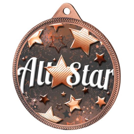 All Star Classic Texture 3D Print Bronze Medal