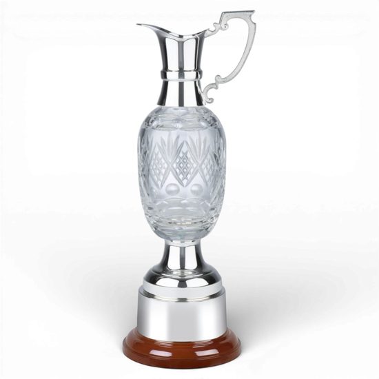 St Annes Nickel Plated & Crystal Claret Jug