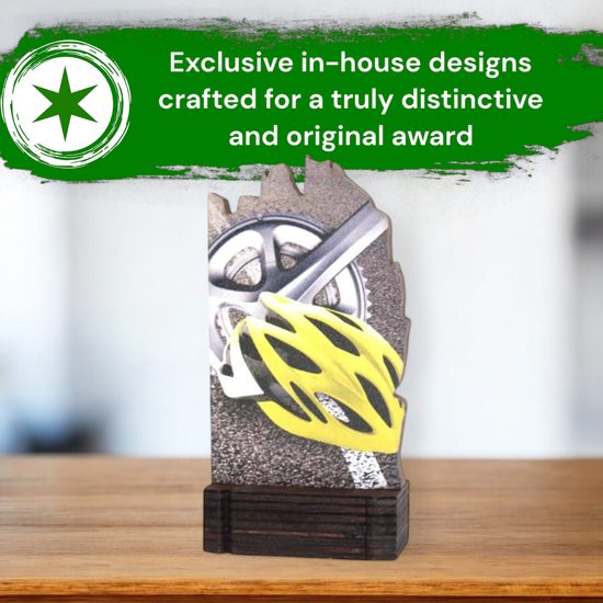 Shard Cycling Eco Friendly Wooden Trophy