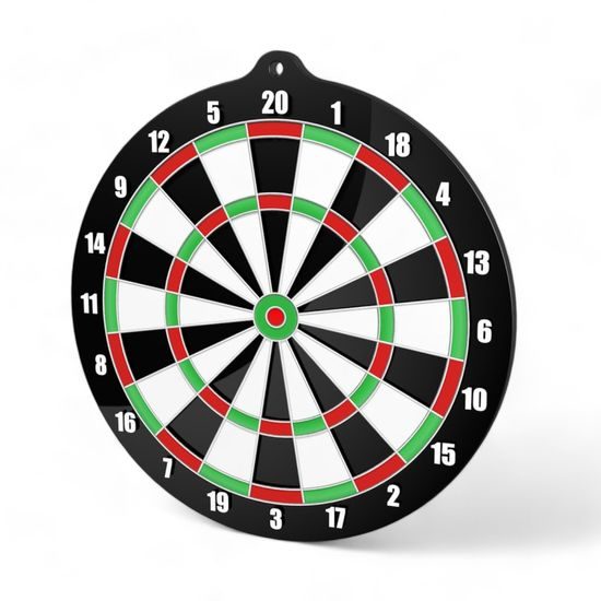 Rincon Colour Darts Black Acrylic Medal