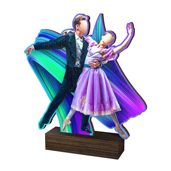 Sierra Ballroom Dance Real Wood Trophy