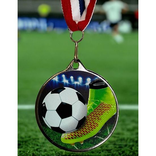 Hercules Texture Print Football Boot Medal