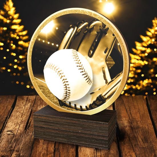 Holt Classic Baseball Real Wood Trophy