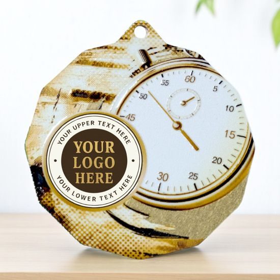 Dodeca Swimming Stainless Steel Logo Insert Medal