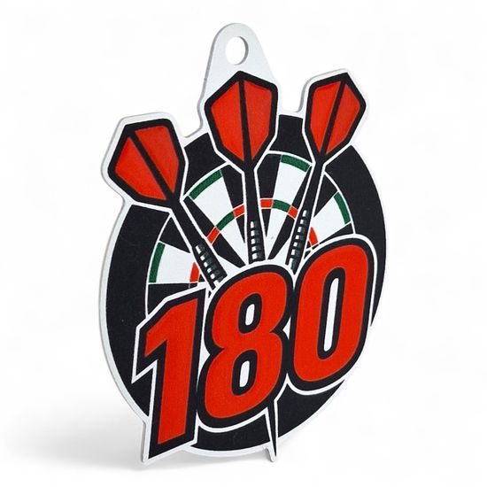 Aurum Darts 180 Stainless Steel Medal