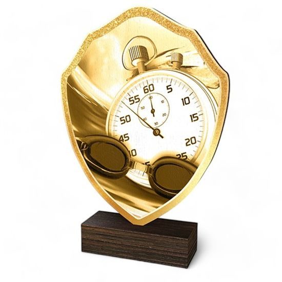 Arden Classic Swimming Real Wood Shield Trophy