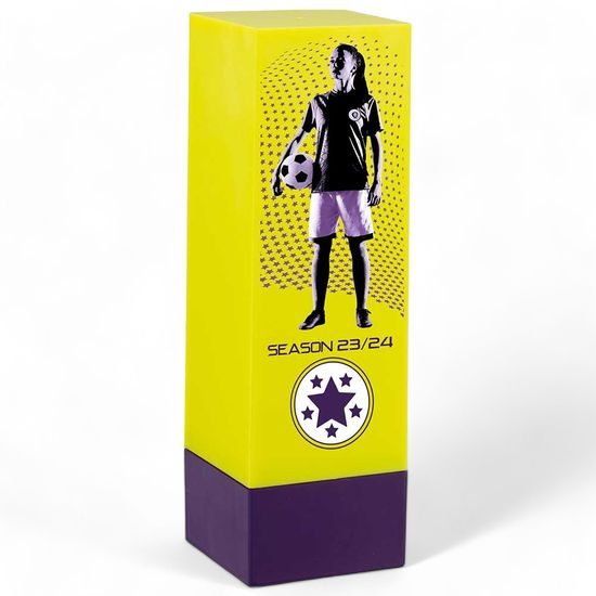 Prodigy Tower Female Football Trophy (FREE CLUB LOGO)