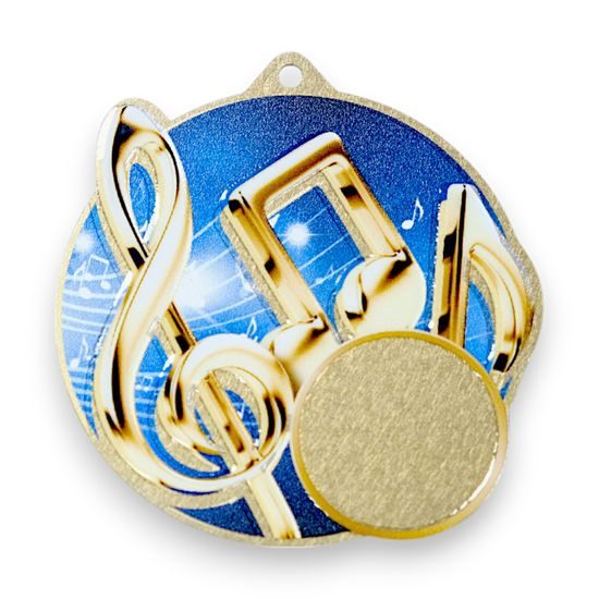 Aurum Music Stainless Steel Logo Insert Medal