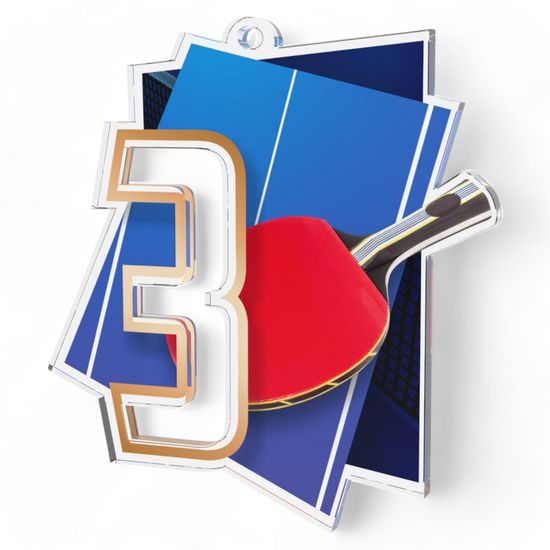 Poznan Table Tennis Number 3 Medal