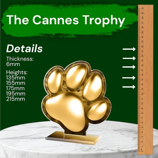 Cannes Classic Dog Paw Trophy