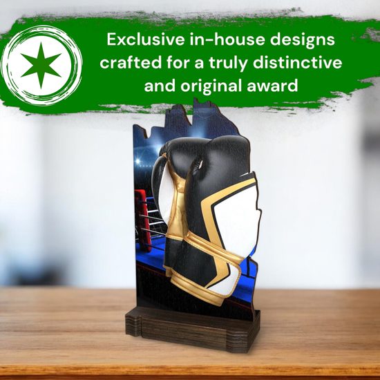 Shard Boxing Eco Friendly Wooden Trophy
