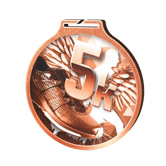 Habitat Classic 5k Run Bronze Eco Friendly Wooden Medal