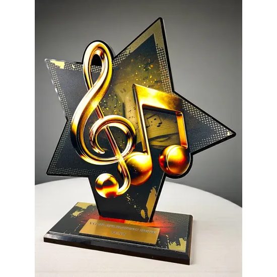 Liano Metal & Acrylic Star Music Trophy