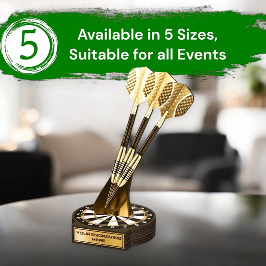 Grove Classic Darts Real Wood Trophy