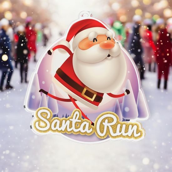 Father Christmas Santa Run Medal