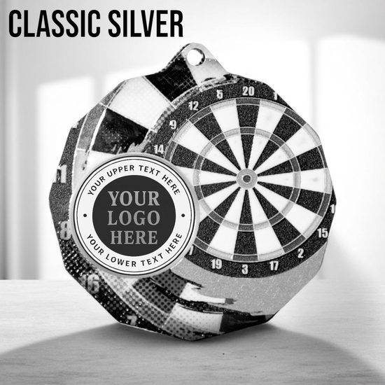 Dodeca Darts Stainless Steel Logo Insert Medal