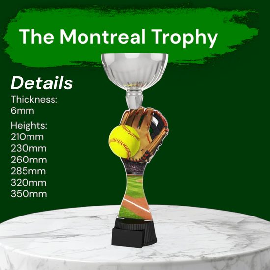 Montreal Softball and Glove Silver Cup Trophy