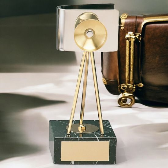 Capture Photography Camera Handmade Metal Trophy