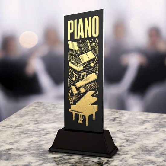 Shadowline Piano Kit Music Trophy – Stainless Steel Award