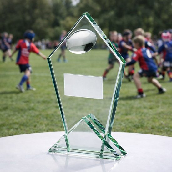 Chariot Glass Rugby Trophy
