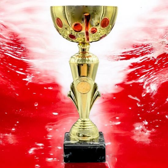 Westbury Gold and Red Cup