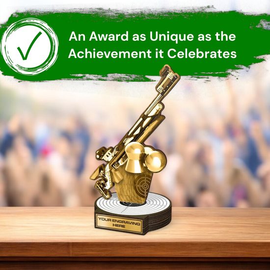 Grove Classic Rifle Shooting Real Wood Trophy