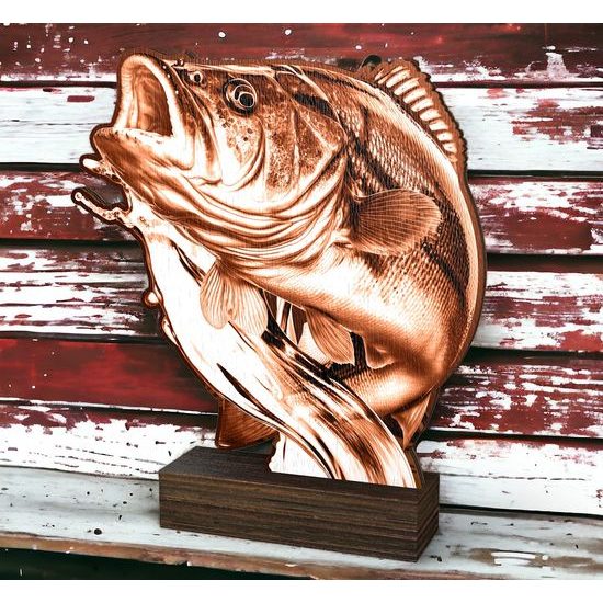 Sierra Classic Fishing Carp Real Wood Trophy