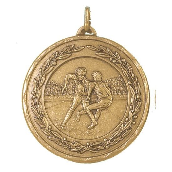 Laurel Rugby Action Bronze Medal