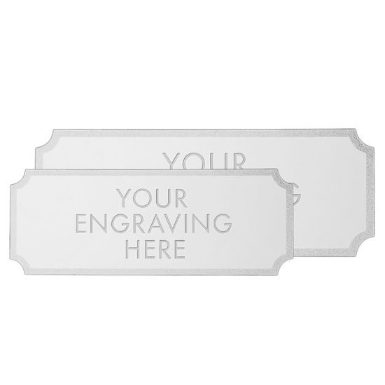 Silver Engraved Plate - 62mm or 73mm