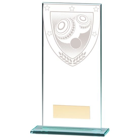 Millennium Jade Glass Lawn Bowls Trophy