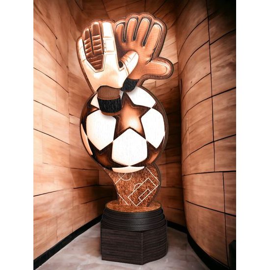 Frontier Classic Real Wood Champions Goalkeeper Trophy