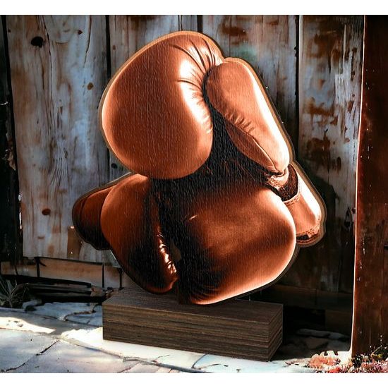 Sierra Classic Boxing Glove Real Wood Trophy