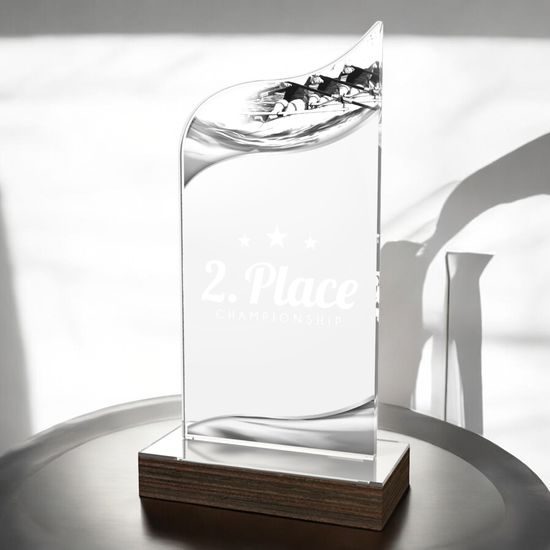 United Rowing Acrylic Wood Fusion Trophy