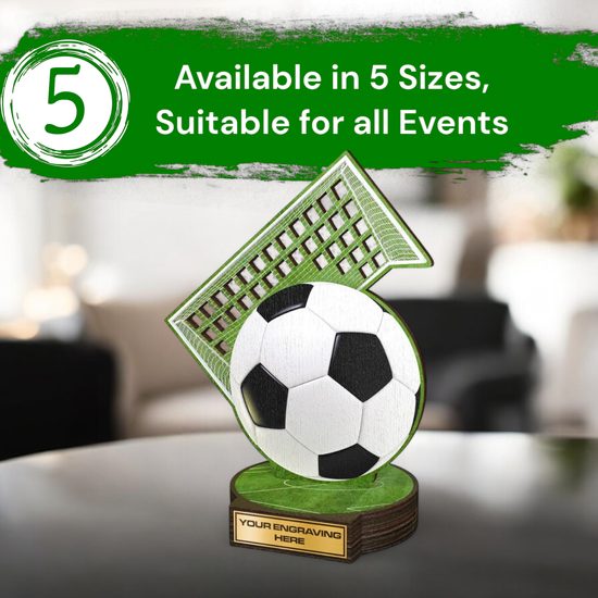 Grove Football Real Wood Trophy