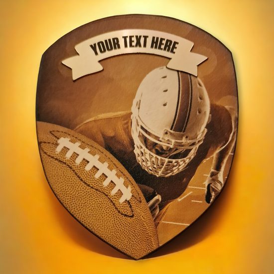 Regal Birchwood American Football Sepia Shield