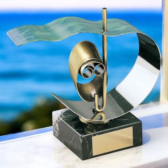 Coral Scuba Diving Handmade Metal Trophy