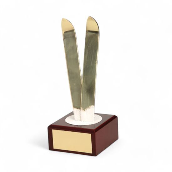 Leon Skiing Handmade Metal Trophy