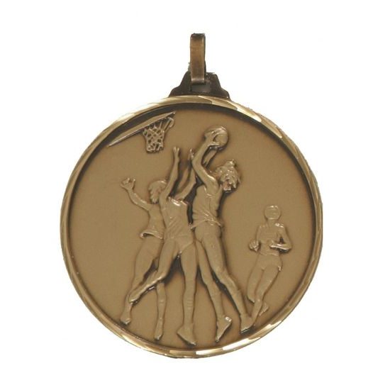 Diamond Edged Female Basketball Bronze Medal