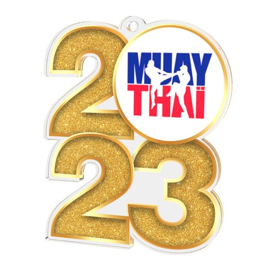 Muay Thai 2023 Acrylic Medal