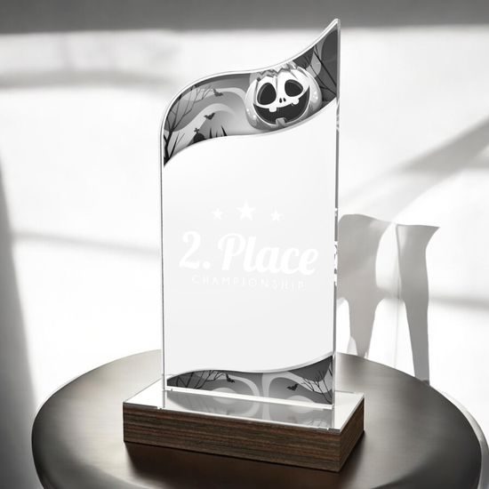 United Halloween Acrylic Wood Fusion Trophy